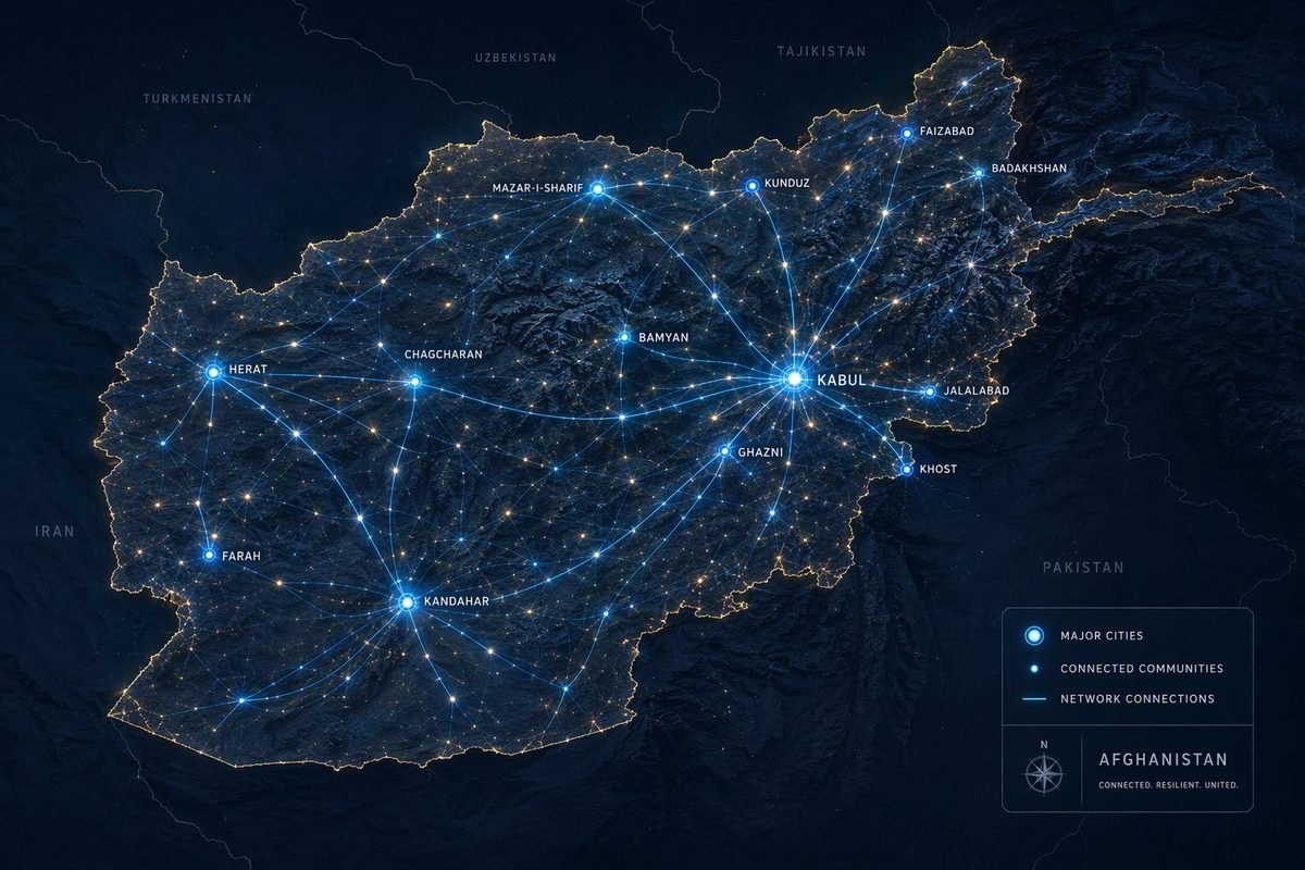 Map of the Kayanat network across Afghanistan